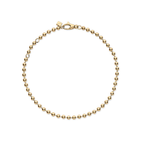 Birks Essentials Yellow Gold Beaded Chain Bracelet image number 0